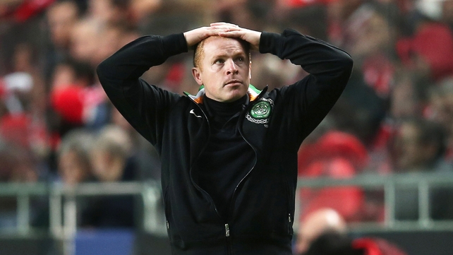 Neil Lennon saw his side go down to Motherwell