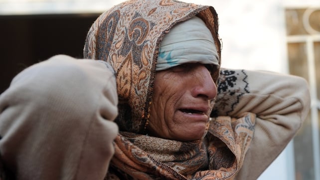 A Pakistani woman mourns the death of a relative following suicide bomb in Rawalpindi A Pakistani woman mourns the death of a relative following suicide bomb in Rawalpindi