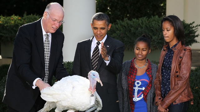 Barack Obama pardons the 2012 National Thanksgiving Turkey Cobbler Barack Obama pardons the 2012 National Thanksgiving Turkey Cobbler