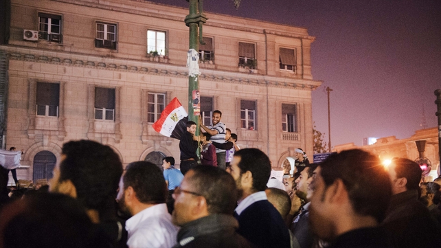 Supporters of Mohammed Mursi gathered outside the high court in Cairo to welcome the decree Supporters of Mohammed Mursi gathered outside the high court in Cairo to welcome the decree