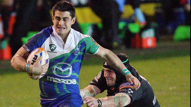 Connacht's Tiernan O'Halloran makes a break