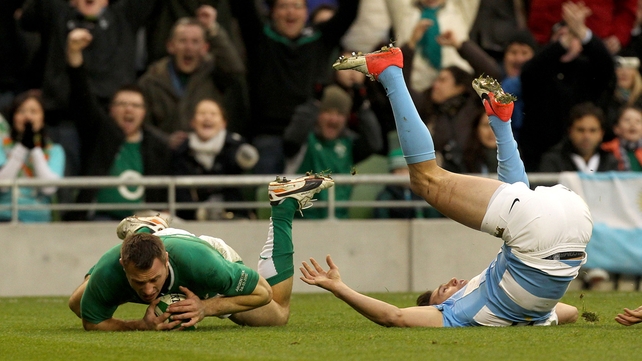 Tommy Bowe scored tries number 25 and 26
