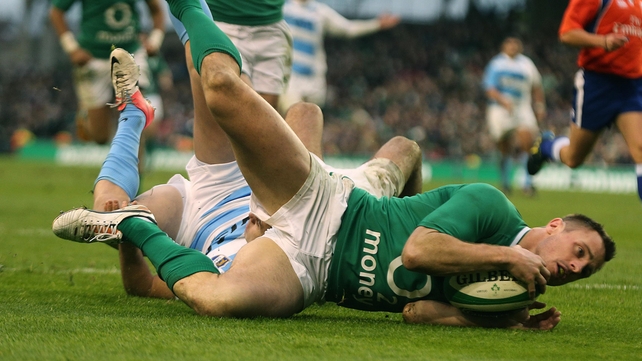 Tommy Bowe also scored two tries