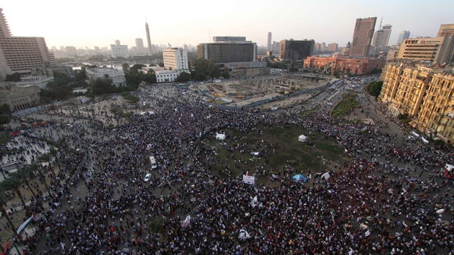 There have been protests in Cairo against the president's move There have been protests in Cairo against the president's move
