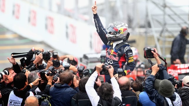 Sebastian Vettel has won his third Formula One World Drivers' Championship