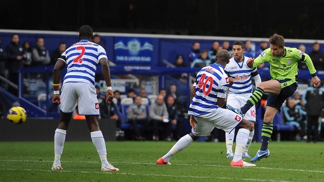 Brett Holman gave Aston Villa an early lead at Loftus Road