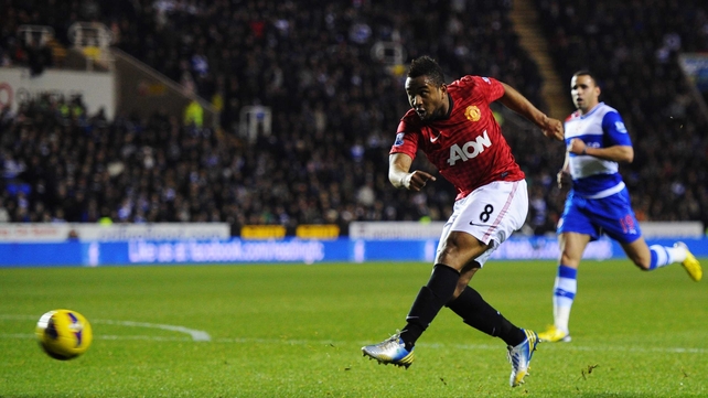 Anderson levels with a cracking near-post shot for Manchester United