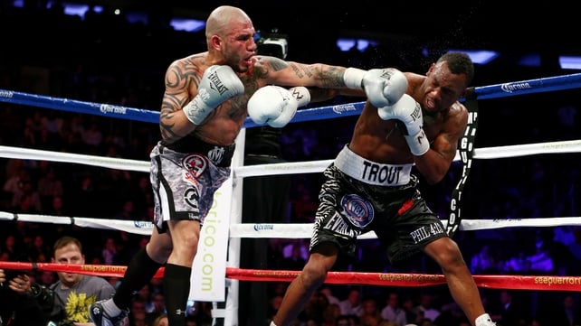 Austin Trout continued his unbeaten record by beating Miguel Cotto