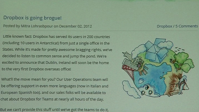 Dropbox allows customers to access computer documents anywhere in the world Dropbox allows customers to access computer documents anywhere in the world