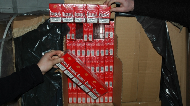 The cigarettes were wrapped in black sacks containing spice The cigarettes were wrapped in black sacks containing spice