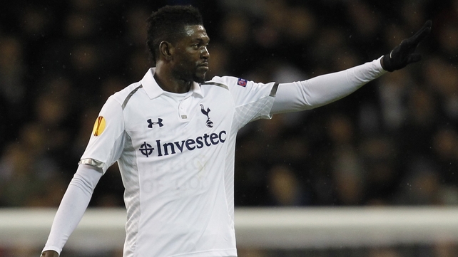 Emmanuel Adebayor opened the scoring at White Hart Lane
