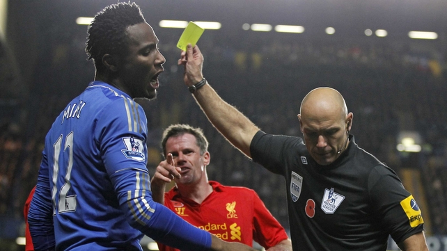 John Obi Mikel entered Mark Clattenburg's dressing room to confront him