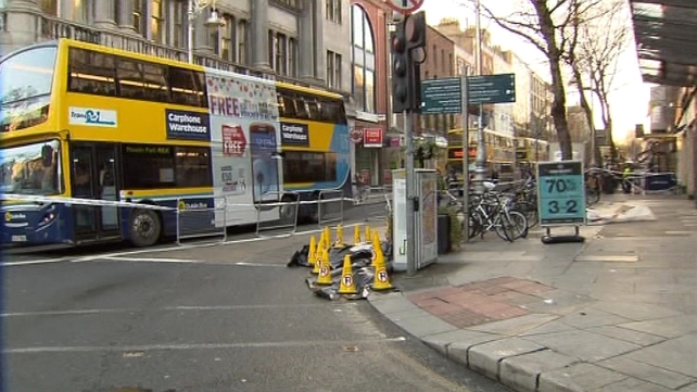 The prosecution says Eoghan Dudley was punched and consequently fell under a bus The prosecution says Eoghan Dudley was punched and consequently fell under a bus