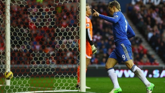 Fernando Torres opened the scoring for Chelsea in their 8-0 thumping of Aston Villa