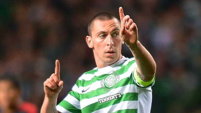 Scott Brown banged home the first for Celtic