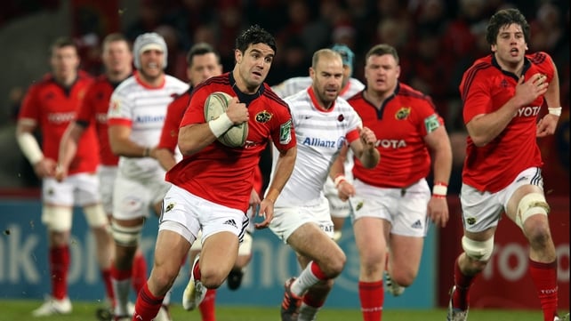Conor Murray had an early chance but his pass for Simon Zebo didn't go to hand