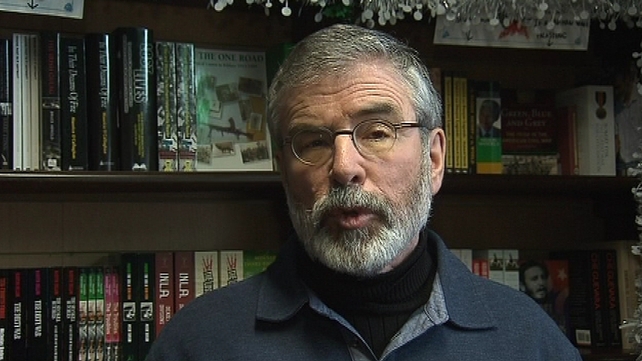 Gerry Adams says a change of political and economic direction is urgently needed Gerry Adams says a change of political and economic direction is urgently needed
