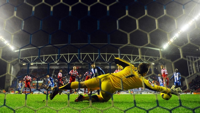 Rob Green, in action against Wigan on Saturday, has finally got his chance to show QPR what he is capable of