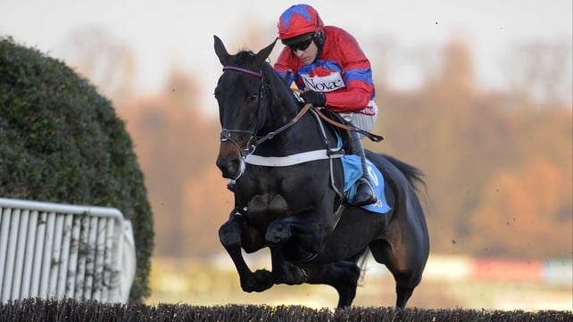 Sprinter Sacre gives the Sandown fences plenty of respect on his way to a sensational success in the Tingle Creek