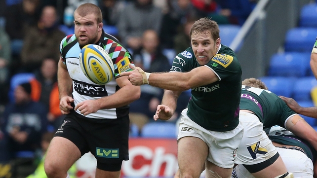 O'Leary during his last appearance for London Irish against Harlequins