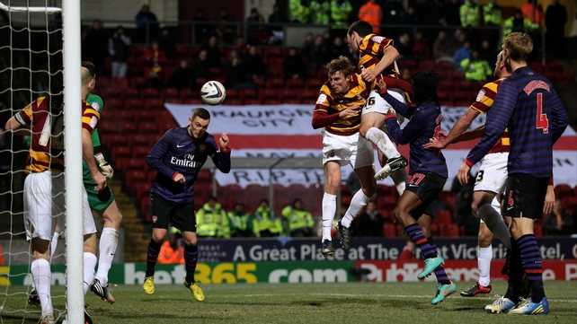 Thomas Vermaelen headed in a late back-post equaliser for Arsenal