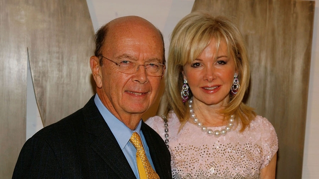 Wilbur Ross and his wife Hilary Geary Wilbur Ross and his wife Hilary Geary