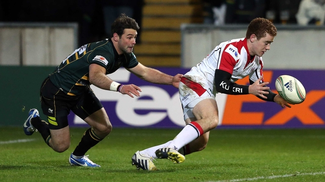 Ben Foden tackles Paddy Jackson last weekend