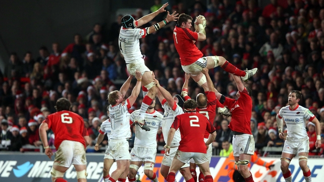 Munster reduced Saracens' lineout success rate from an average of 100% to 66% last Saturday