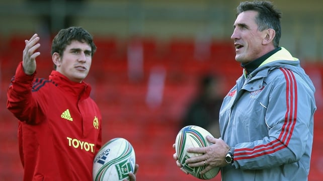 Ian Keatley with Rob Penney prior to the match in Vicarage Road
