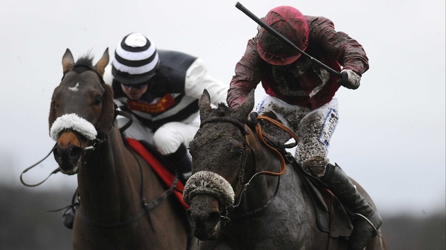 Cause Of Causes (right) and Davy Condon on their way to victory at Ascot