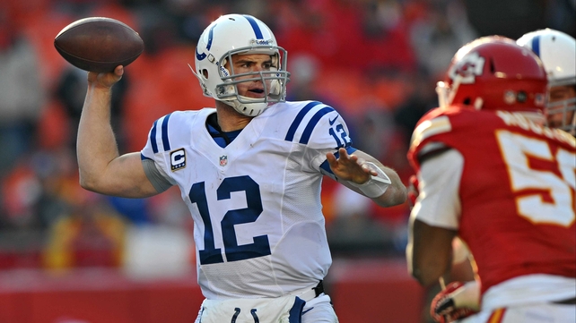 Andrew Luck inspired the Indianapolis Colts with 205 throwing yards