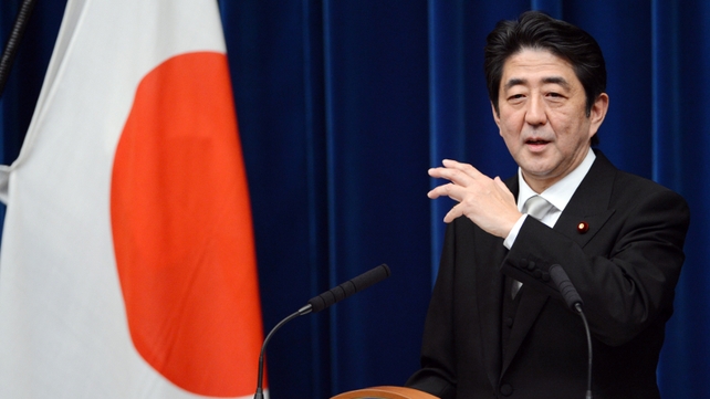 Japanese PM Shinzo Abe has warned situation could become dangerous Japanese PM Shinzo Abe has warned situation could become dangerous