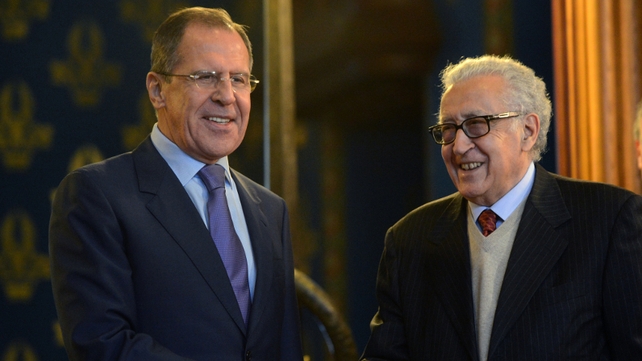Russian Foreign Minister Sergei Lavrov holds talks with UN Arab League envoy Lakhdar Brahimi Russian Foreign Minister Sergei Lavrov holds talks with UN Arab League envoy Lakhdar Brahimi