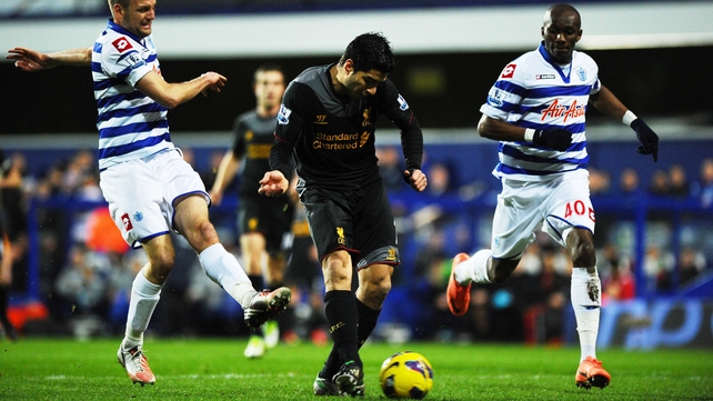 Luis Suarez put Liverpool ahead after 10 minutes
