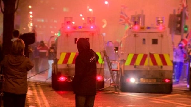 There have been several nights of violent protests since the flag decision by councillors There have been several nights of violent protests since the flag decision by councillors
