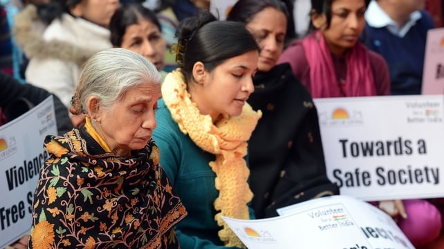 Indian protesters participate in a prayer meeting for the rape victim in New Delhi yesterday Indian protesters participate in a prayer meeting for the rape victim in New Delhi yesterday