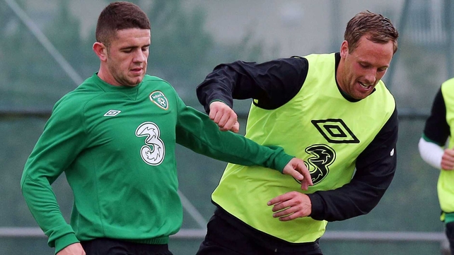 Robbie Brady (l) and David Meyler have left Manchester United and Sunderland to join Hull City