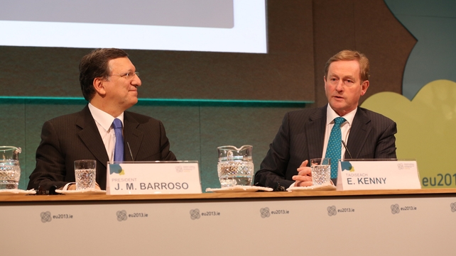 Enda Kenny was speaking at a news conference with José Manuel Barroso Enda Kenny was speaking at a news conference with José Manuel Barroso