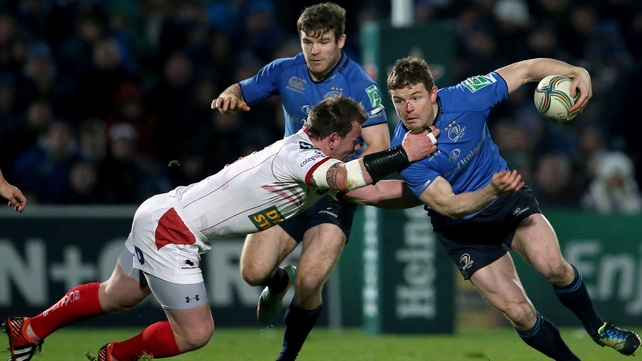 Brian O'Driscoll came off the bench to feature for Leinster