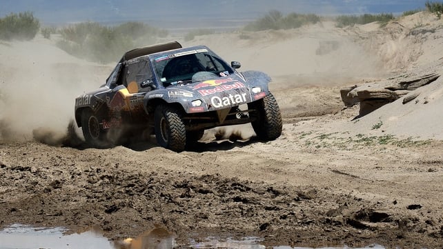 Nasser Al-Attiyah has closed the gap on Dakar Rally leader Stephane Peterhansel