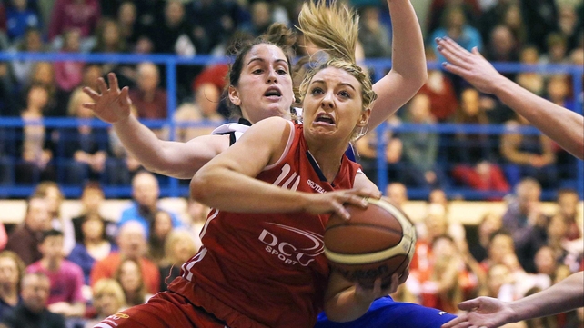 DCU Mercy's Christina Newton and Tomica Bacic of Cork