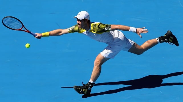 Andy Murray beat Robin Haase in straight sets to stroll through to the second round in Melbourne