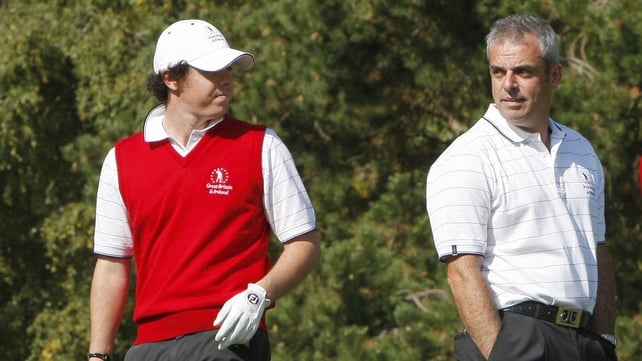 Rory McIlroy was very vocal in his support for Paul McGinley