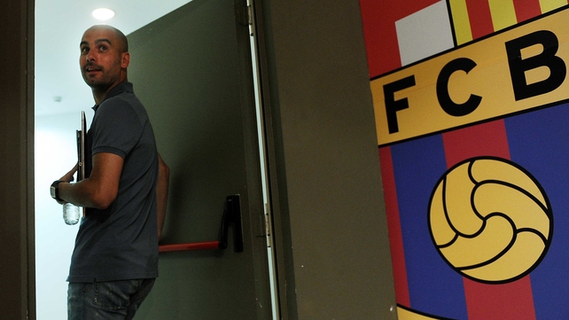 Pep Guardiola will take over in July on a three-year contract