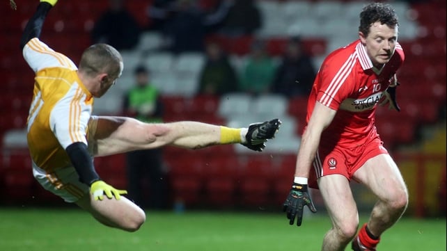 Antrim and Derry played out a thrilling 1-13 to 1-13 draw