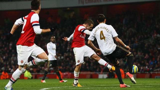 Jack Wilshere struck in the closing minutes to give Arsenal victory