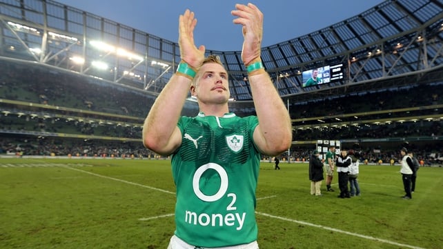 Heaslip skippered the national side to victory against Argentina in the Guinness November Series