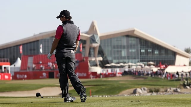 Rory McIlroy has a fight on his hands to make the cut at the Abu Dhabi HSBC Championship