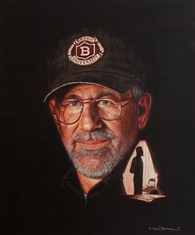 Mark Baker's portrait of Steven Spielberg