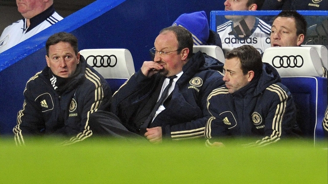 Rafael Benitez has hit out at Chelsea fans